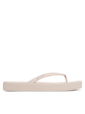 Crocs Japonki Miami Square Flatform Flip 214161 Kremowy