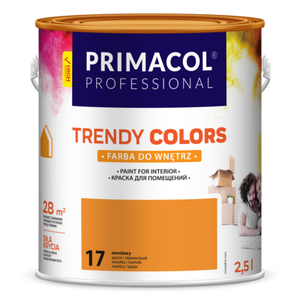 Farba Trendy Colors ciemny żółty (17) 2,5 l PRIMACOL PROFESSIONAL