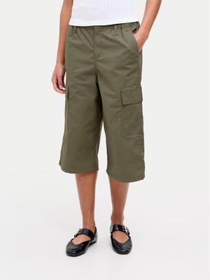 JJXX Spodnie capri Olga 12271698 Zielony Straight Fit