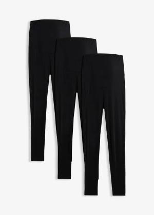 Legginsy ciążowe z bawełny organicznej (3 pary)