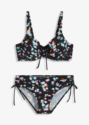 Bikini minimizer (2 części) z wiązanymi troczkami