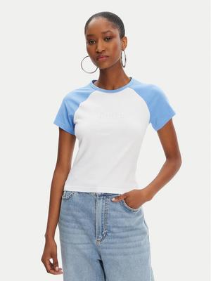 Juicy Couture T-Shirt Contrast JCWCT125307 Biały Slim Fit