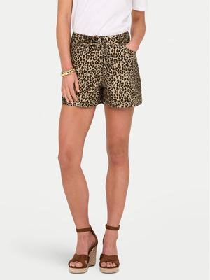 ONLY Szorty materiałowe Naomi 15347131 Brązowy Regular Fit
