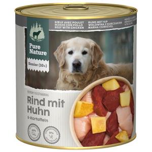 Pure Nature mokra karma dla psa seniora wołowina z kurczakiem 6 x 800 g