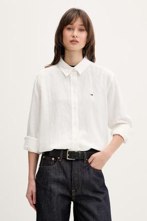 Tommy Jeans koszula damska z lnem