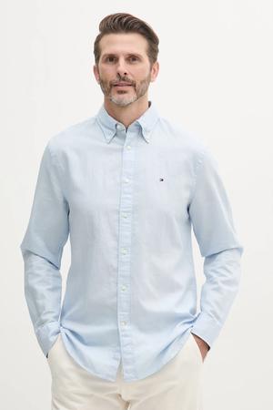 Tommy Hilfiger koszula z domieszką lnu