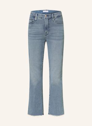 Good American Krótkie Dżinsy Good Legs Straight Split Pockets blau
