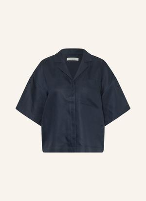 Selected Bluzka Z Lnu blau