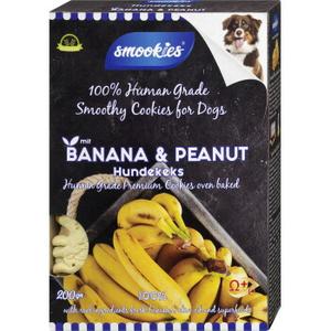 SMOOKIES Smoothy Pliki cookie Banany i orzeszki ziemne 200 g