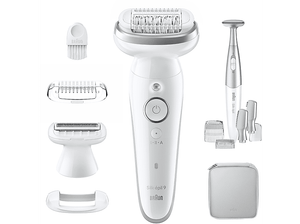 PRODUKT PO EKSPOZYCJI - Depilator BRAUN Silk 9 9-241 Biało-srebrny