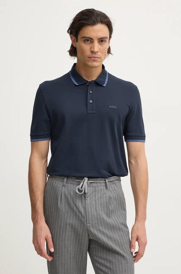 BOSS polo męskie bawełniane Parlay 190