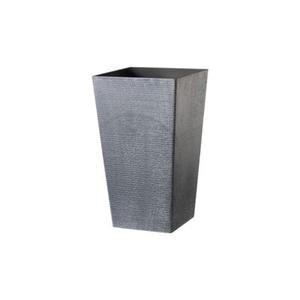 Donica plastikowa 1002 wym. 26 x 26 cm szara