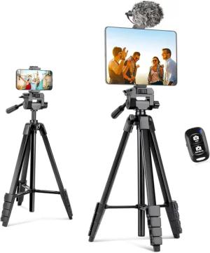 AUREDAY STATYW FOTOGRAFICZNY DO TELEFONU APARATU IPADA 64" 162CM PILOT BT