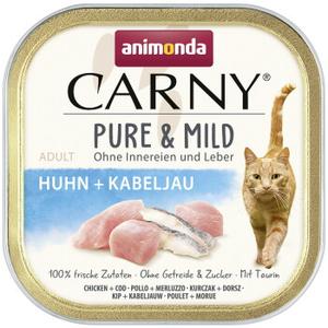 animonda Carny mokra karma dla kota dorosłego Pure and Mild Kurczak i dorsz 32x100 g