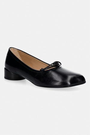 MM6 Maison Margiela baleriny skórzane