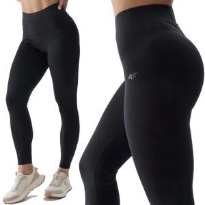 Legginsy 4F Damskie Wysoki Stan Leginsy Mocno Kryjące Bawełna F195-20S-L