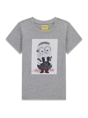 Guess Jeans T-Shirt N6YI27 K6651 Szary Regular Fit