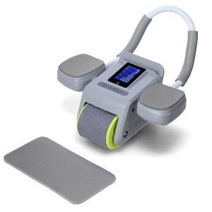 HMS KA08 GRAY ABS AUTOMATYCZNE KOŁO DO ĆWICZEŃ MIĘŚNI BRZUCHA Z WYŚWIETLACZEM LCD I ŁADOWANIEM