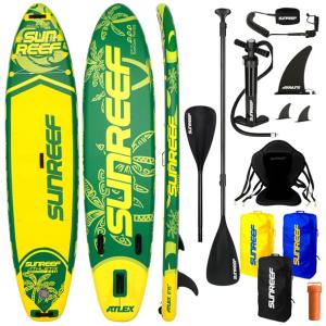 Deska SUP SUNREEF GREEN 350cm siedzisko wiosło pagaj pompka torba