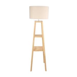Lampa podłogowa Veldar E27 148 cm beżowy KINGBERRY