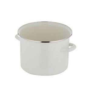 Garnek emaliowany prosty gładki bez pokrywki 20 cm 3,9 l