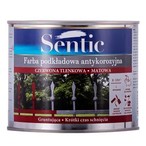 Farba podkładowa antykorozyjna 500 ml czerwony tlenkowy matowy Sentic