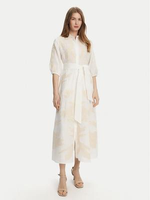 Marella Sukienka koszulowa Nota 2513221252 Biały Regular Fit
