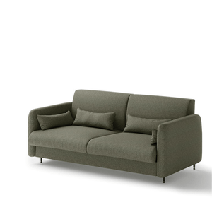 Sofa Bed Concept BC-35 do półkotapczanu BC-13 204x74x93 cm | Zielony | Biały połysk | do małych pomieszczeń | kompaktowa | wygodna
