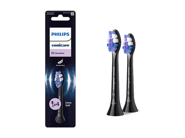 Końcówki do szczoteczki PHILIPS SONICARE HX6052/88 2szt. Czarny
