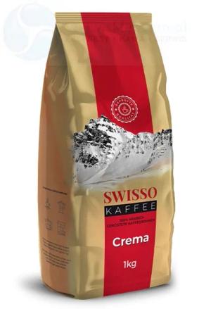 SWISSO KAFFEE CREMA Kawa Ziarnista 100% Arabica DE 1kg