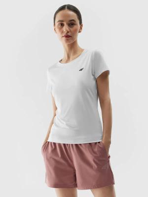 4F koszulka damska sportowa t-shirt treningowy F604 biały (S)