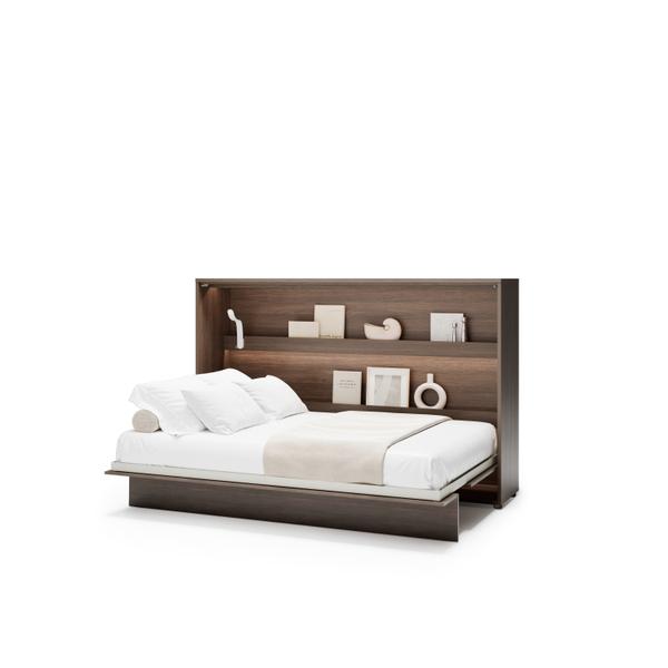 Półkotapczan poziomy BC-05 Bed Concept 120x200 cm Rozmiar łóżka - 120x200 cm | Kolor - Dąb dunin | składany | funkcjonalny | oszczędność przestrzeni