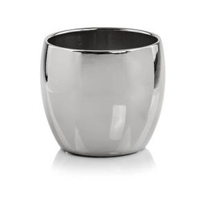 Osłonka ceramiczna kula srebrna 17 cm