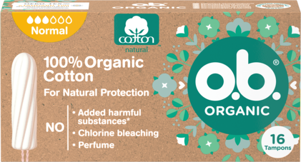 o.b. Organic Tampony Normal 16 sztuk