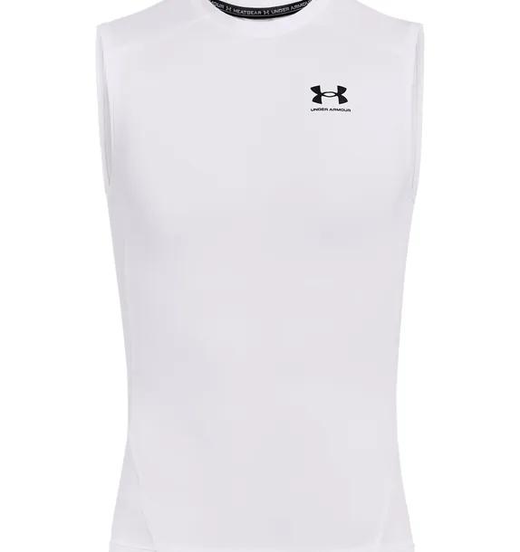 UNDER ARMOUR UA HG Comp koszulka na siłowinię męska bez rękawów biała