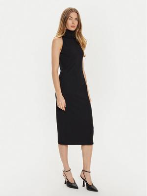 TWINSET Sukienka dzianinowa 242TF3030 Czarny Slim Fit