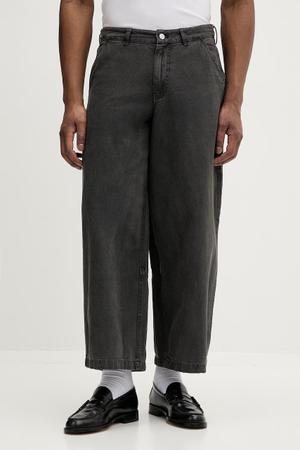 AllSaints spodnie wide leg męskie bawełniane JACKSON