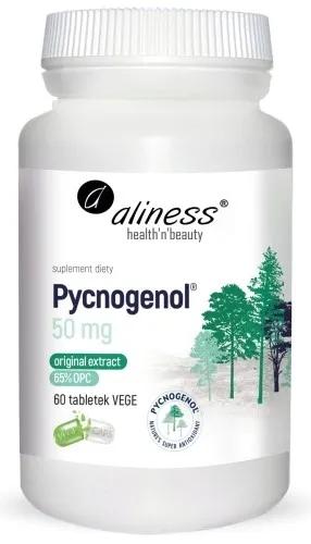 Aliness PYCNOGENOL Ekstrakt 65% z Kory Sosny 50mg 60 vege tabl.