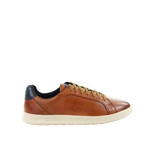 Męskie skórzane koniakowe sneakersy Bugatti 321AWG011000-6300