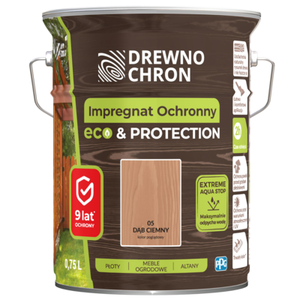 Impregnat ochronny ECOPROTECTION dąb ciemny 4,5 l Drewnochron