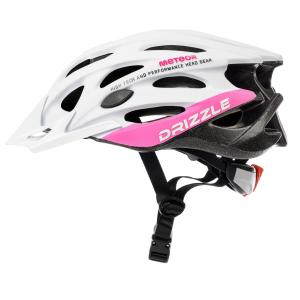 Meteor Kask rowerowy MV29 Drizzle biało-różowy (61-63)