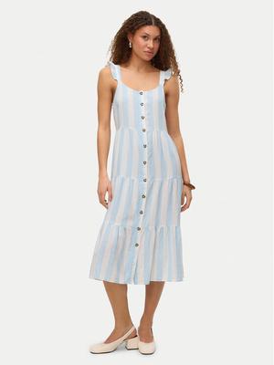 Vero Moda Sukienka letnia Linn 10322614 Błękitny Regular Fit