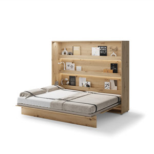 Półkotapczan poziomy BC-14 Bed Concept 160x200 cm 160x200 cm | Dąb artisan | składany | funkcjonalny | oszczędność przestrzeni
