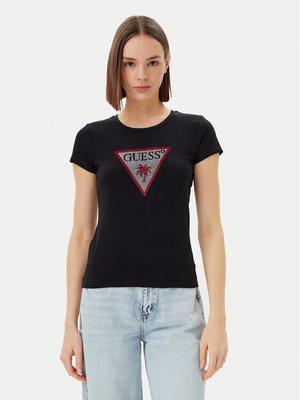 Guess T-Shirt E5GI08 J1314 Czarny Slim Fit
