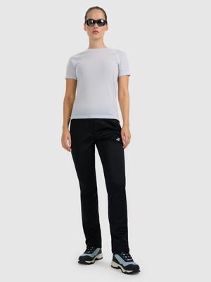 4F t-shirt sportowy damski koszulka z wełną merino 4FWAW25TFTSF1527 niebieska (XS)