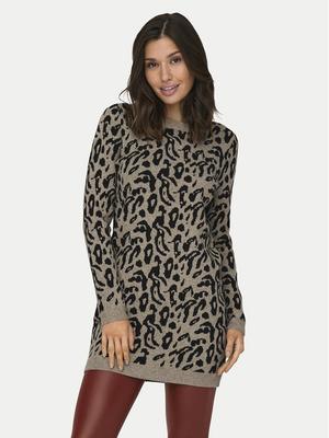 ONLY Sukienka dzianinowa Jenni 15321988 Beżowy Regular Fit