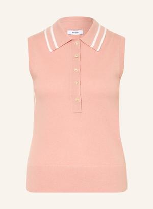 Reiss Dzianinowa Koszulka Polo Saskia rosa