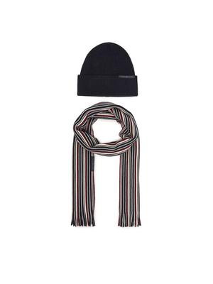 Tommy Hilfiger Zestaw szalik i czapka Th Corp Love AM0AM12939 Granatowy