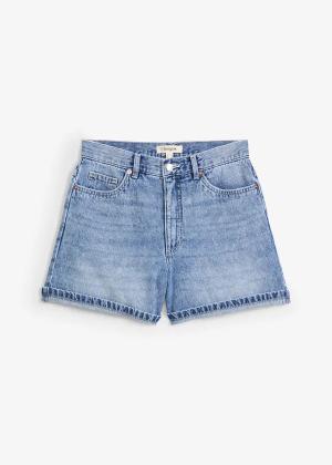 Szorty dżinsowe high waist, low stretch