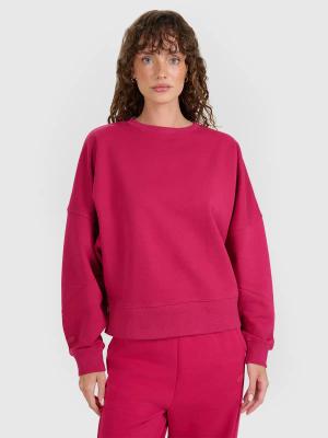 4F bluza dresowa damska 4FWAW25TSWSF1888 różowy (XS)